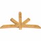 Ekena Millwork Alberta Rough Sawn Timber Gable Bracket, Western Red Cedar, 84"W x 49"H x 4"D x 6"F, 14/12 Pitch GBW084X49X0406ALB00RWR - alternate 3